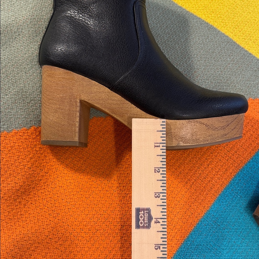 Universal Thread Black Platform Ankle Clog Boots … - image 6
